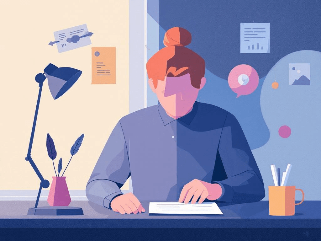 A professional abstract illustration representing the concept of The Paradox of Pushing Through in Productivity Systems