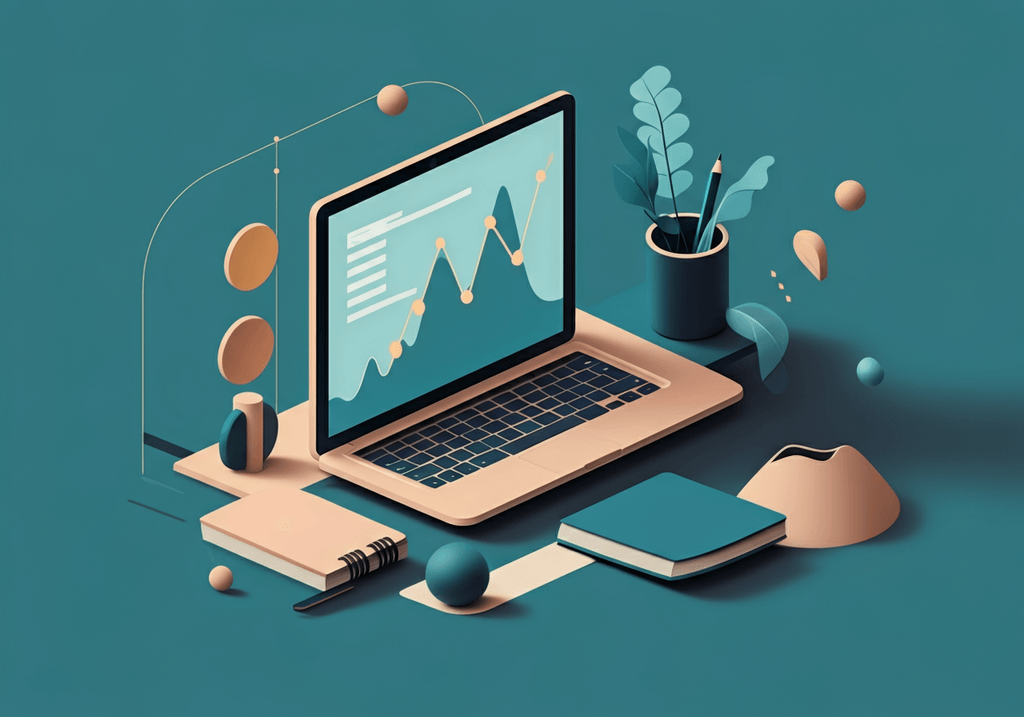 A professional abstract illustration representing the concept of 1. Time-boxing your work in Productivity Systems